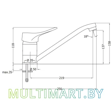 Смеситель Deante Vero BOW 060M картинка 2
